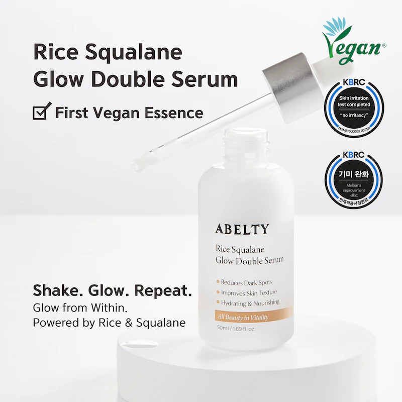 [Abelty] Rice Squalane Glow Double Serum 50ml - Image 2