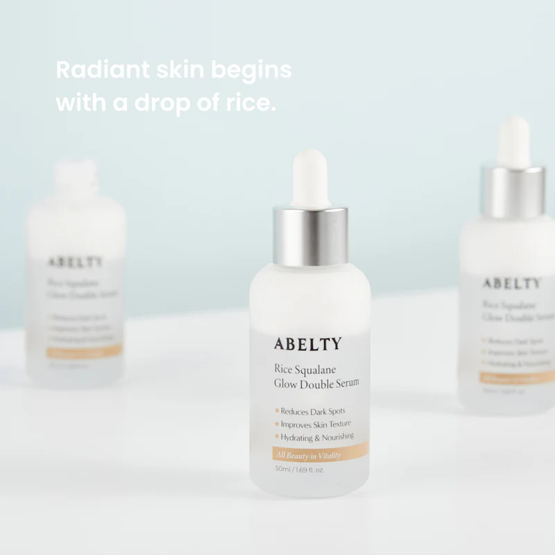 [Abelty] Rice Squalane Glow Double Serum 50ml - Image 3