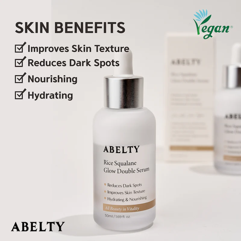 [Abelty] Rice Squalane Glow Double Serum 50ml - Image 4