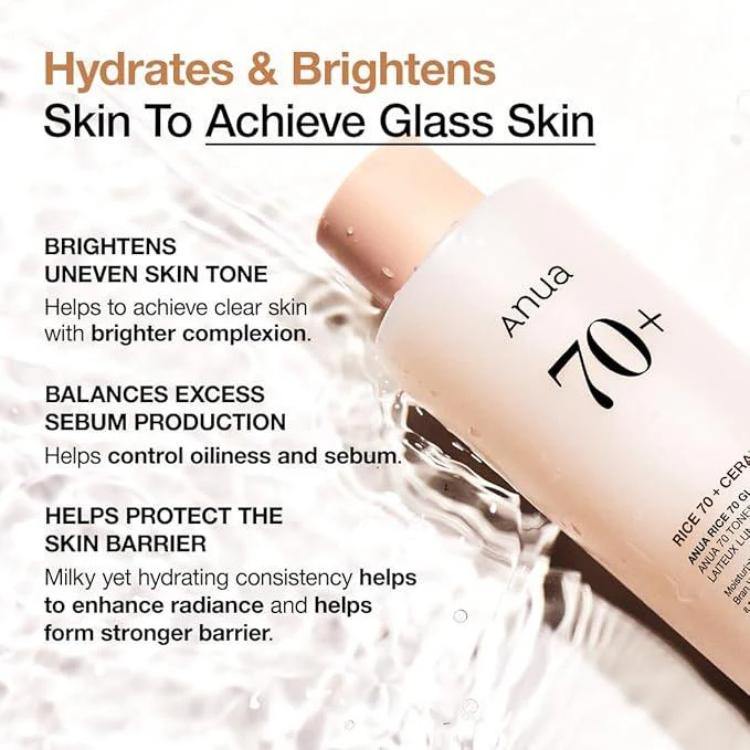 [Anua] RICE 70 GLOW MILKY TONER 250ml - Image 3