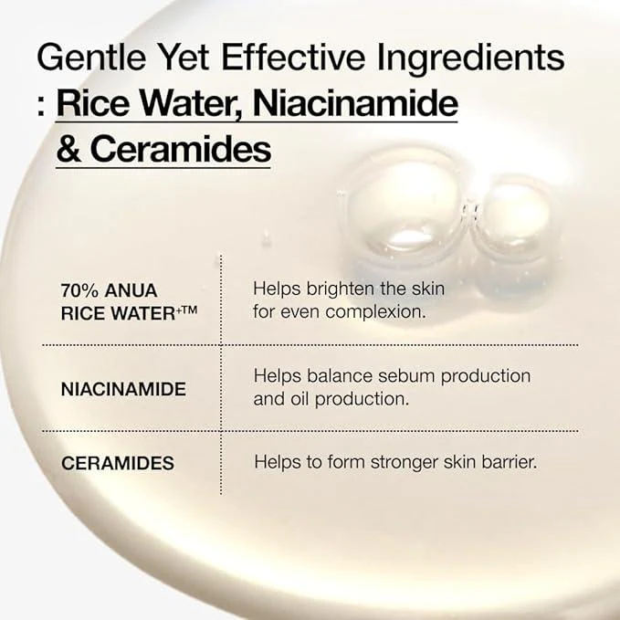 [Anua] RICE 70 GLOW MILKY TONER 250ml - Image 4