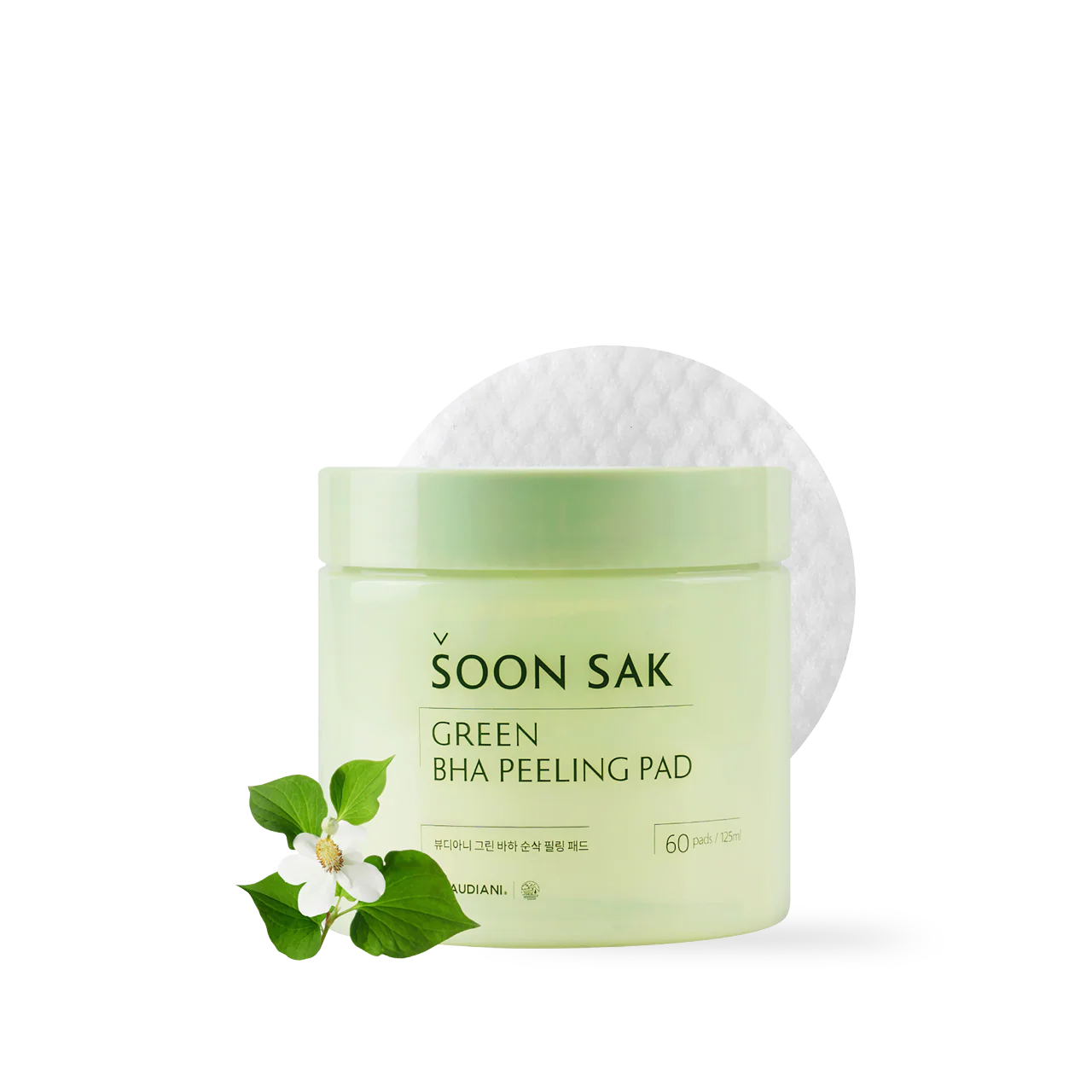 [Beaudiani] Almohadilla exfoliante Green BHA Soon Sak 60 unidades