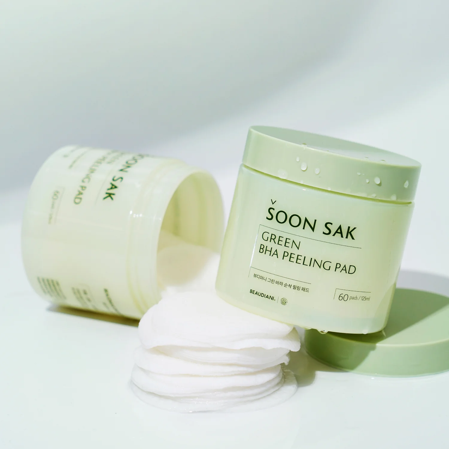 [Beaudiani] Almohadilla exfoliante Green BHA Soon Sak 60 unidades - Image 4