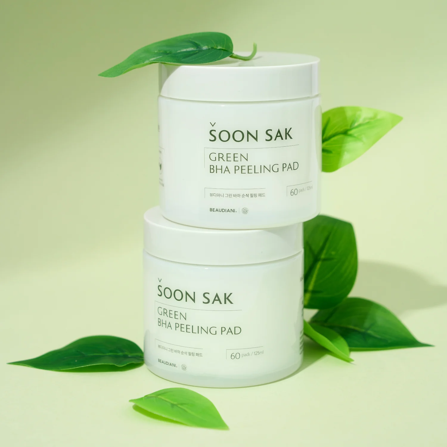 [Beaudiani] Almohadilla exfoliante Green BHA Soon Sak 60 unidades - Image 5