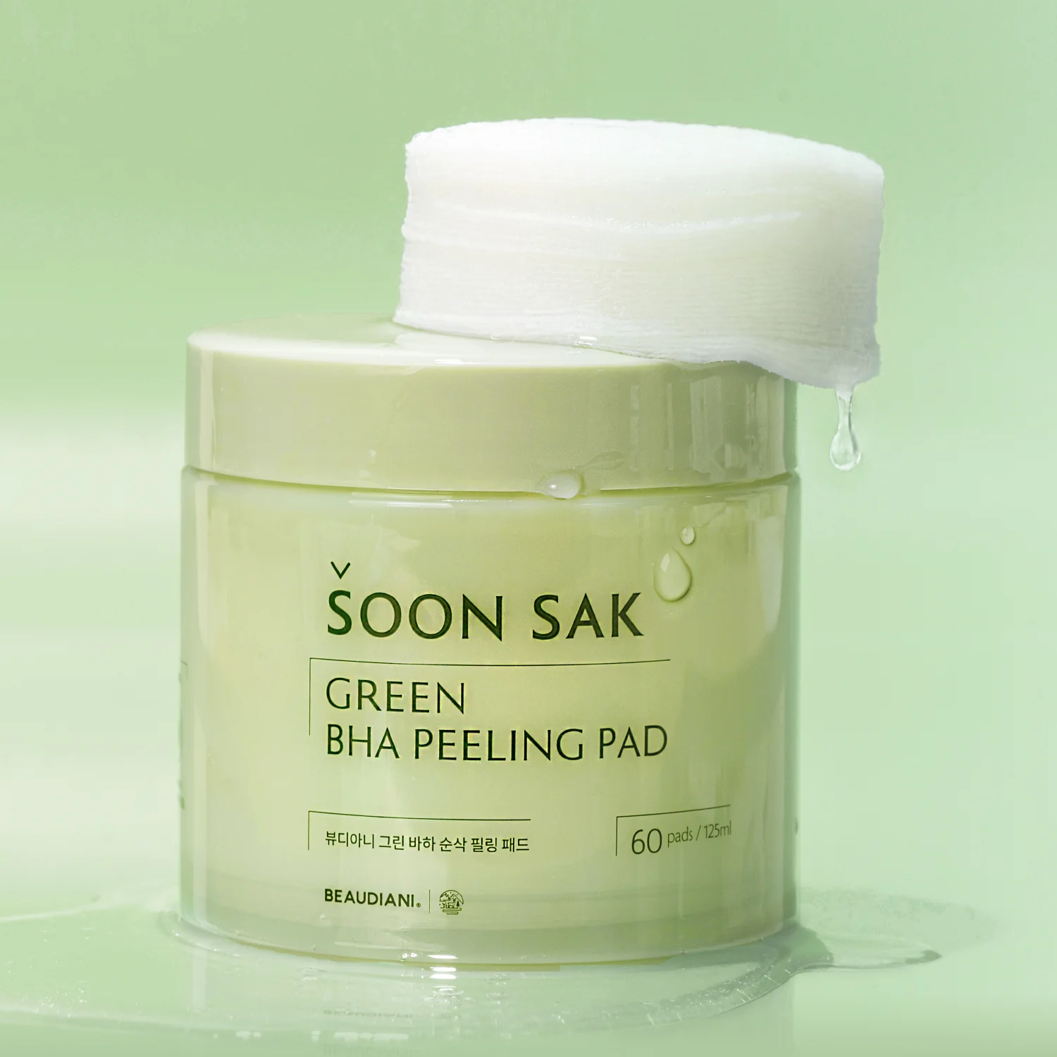 [Beaudiani] Almohadilla exfoliante Green BHA Soon Sak 60 unidades - Image 9