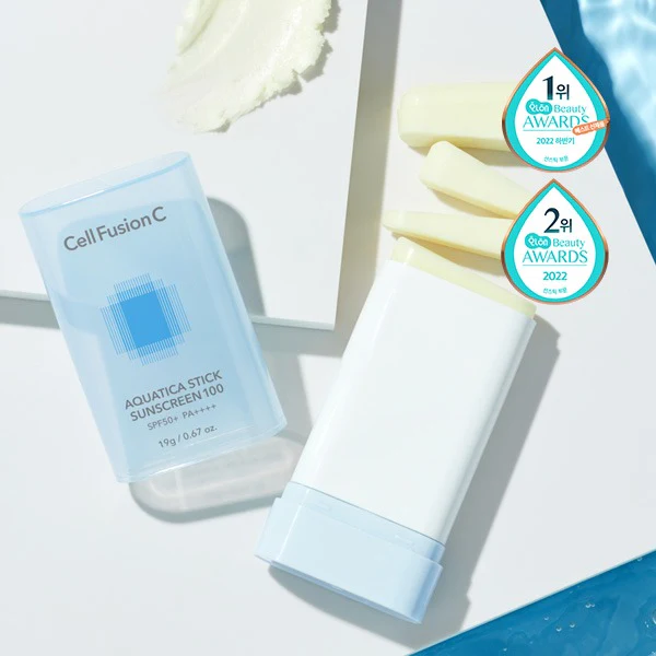 [CellFusionC] Aquatica Stick Sunscreen 100 SPF50+/PA++++ 19g - Image 2