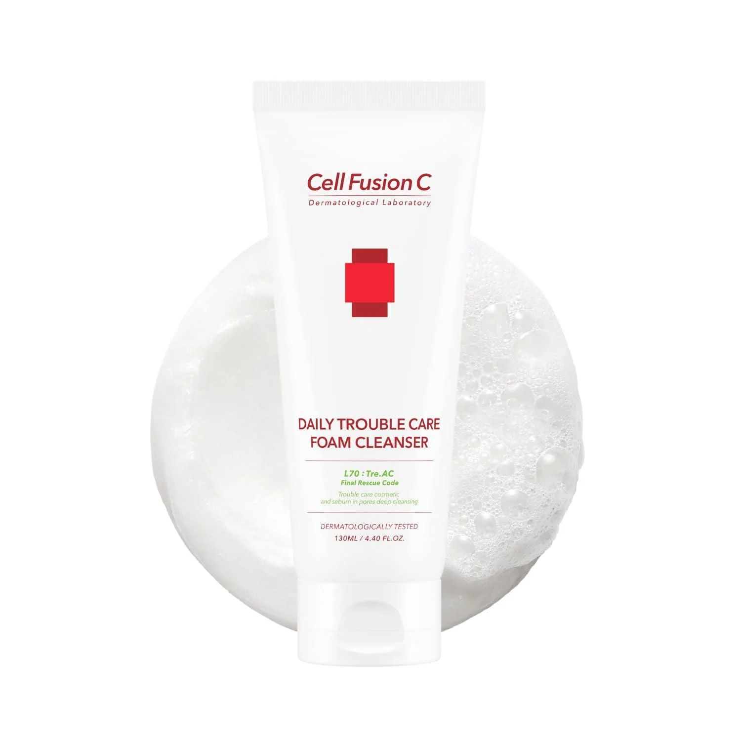 [CellFusionC] TRE.AC Daily Trouble Care Foam Cleanser - 130ml - Image 5