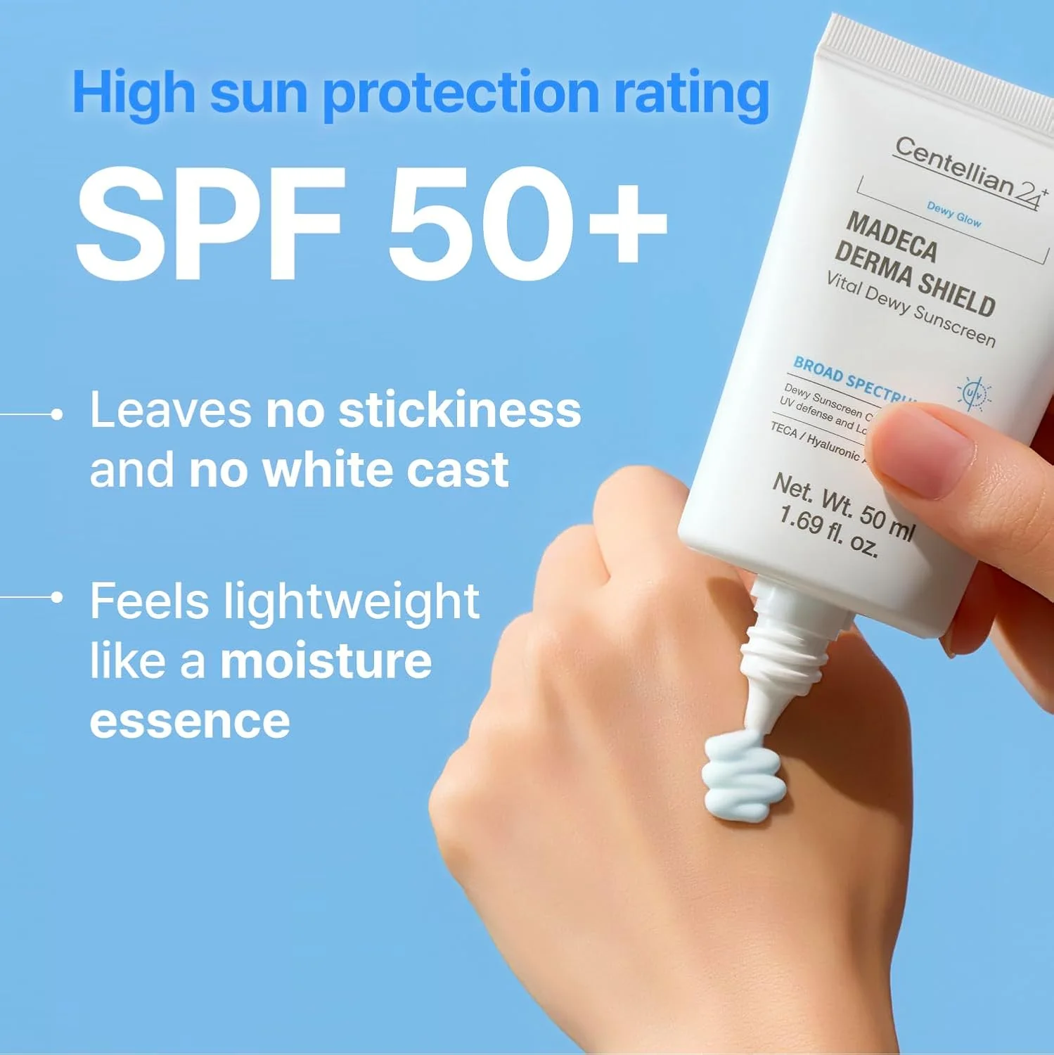 [Centellian24] Madeca Derma Shield Vital Dewy Sun Cream (OTC) 50ml - Image 5