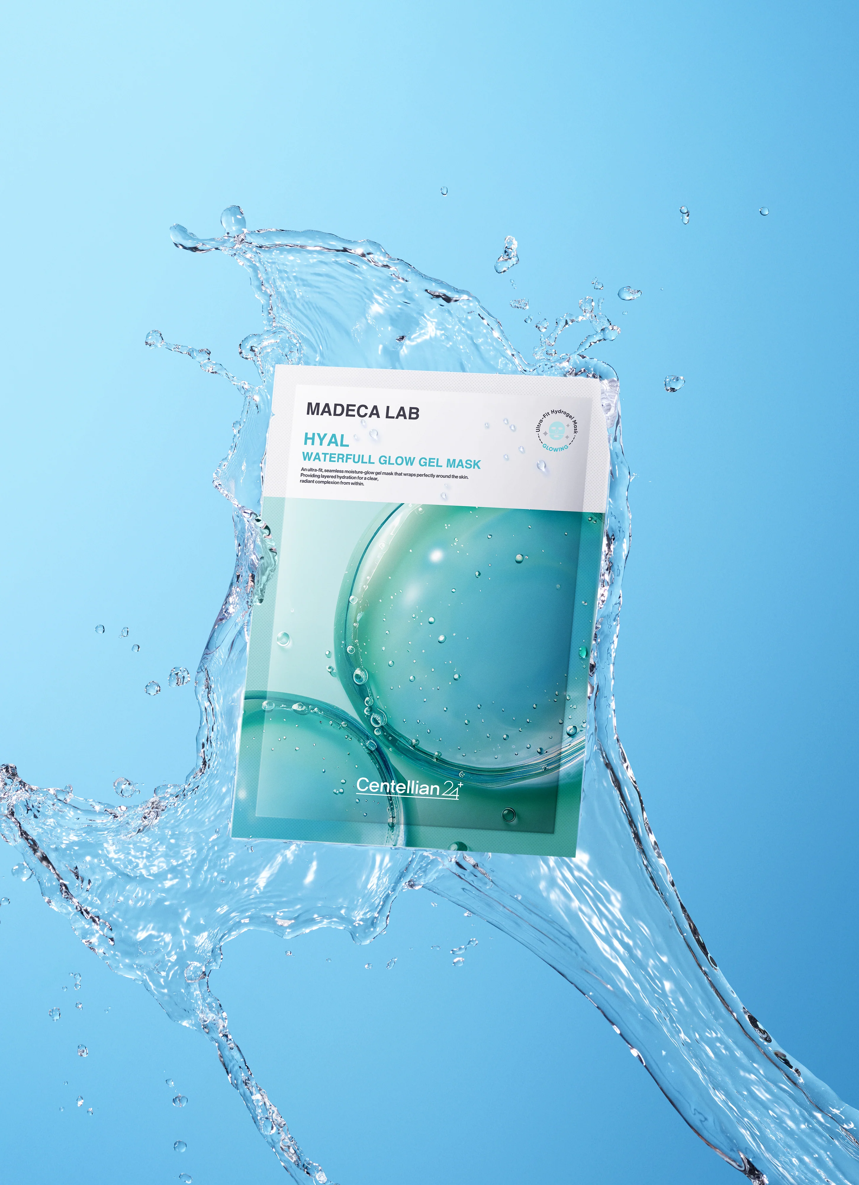 [Centellian24]  Madeca Lab Hyal Waterfull Glow Gel Mask 5ea - Image 2