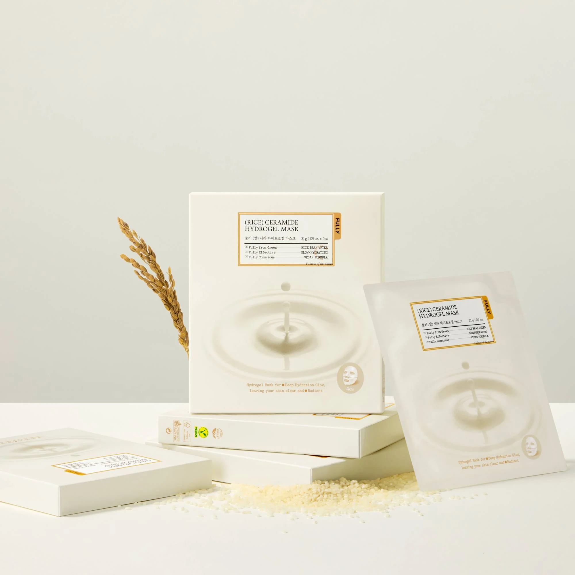 [FULLY] Rice Ceramide Hydrogel Mask 4ea - Image 3