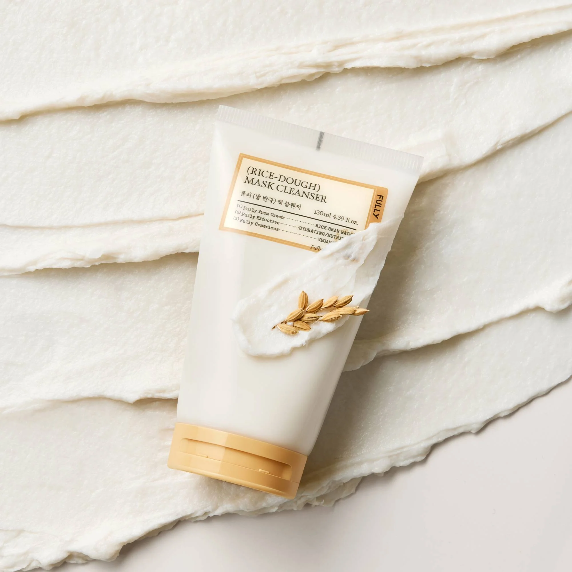 [FULLY] Rice-Dough Mask Cleanser 130ml - Image 4