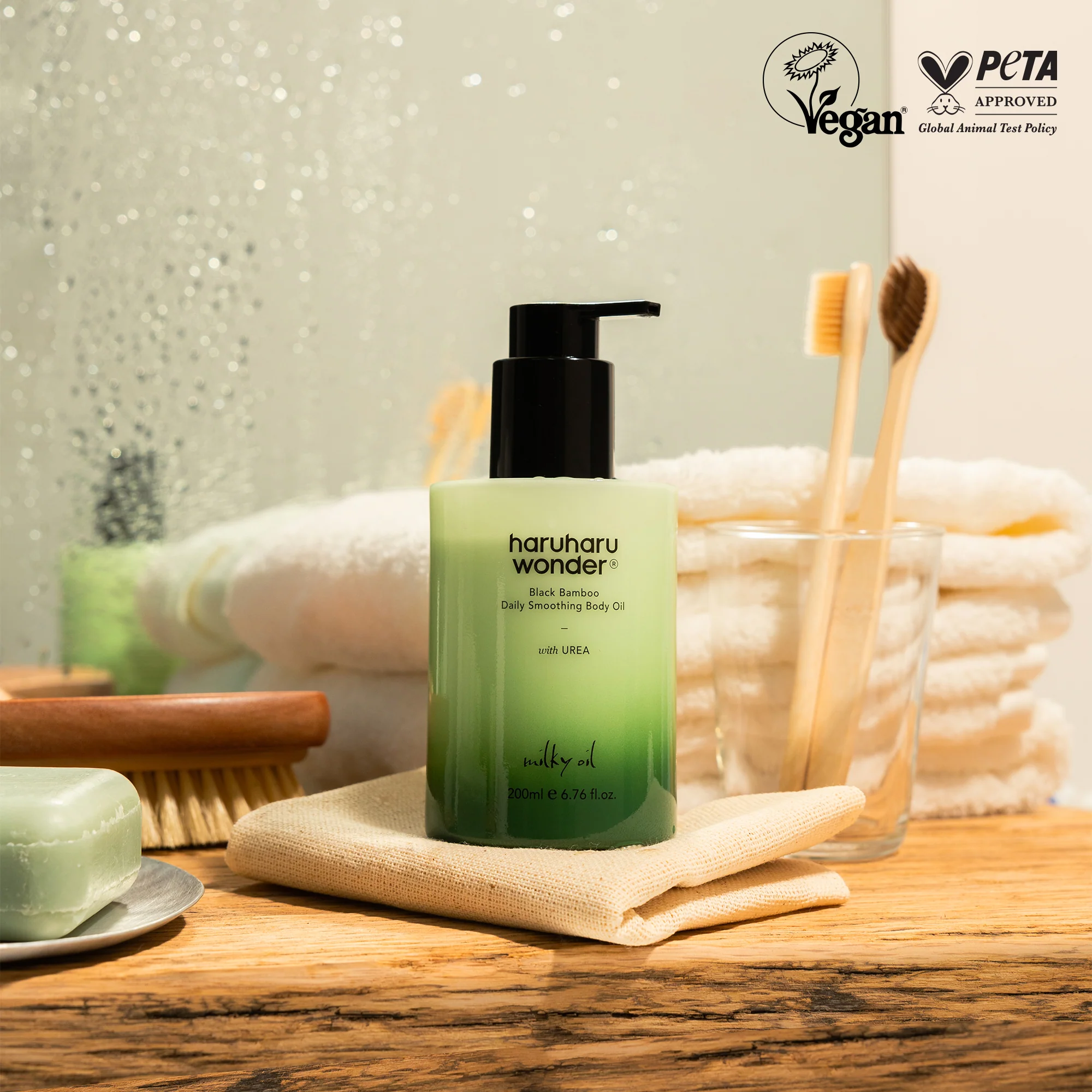 [haruharuwonder] Black Bamboo Daily Soothing Body Oil 200ml - Image 5