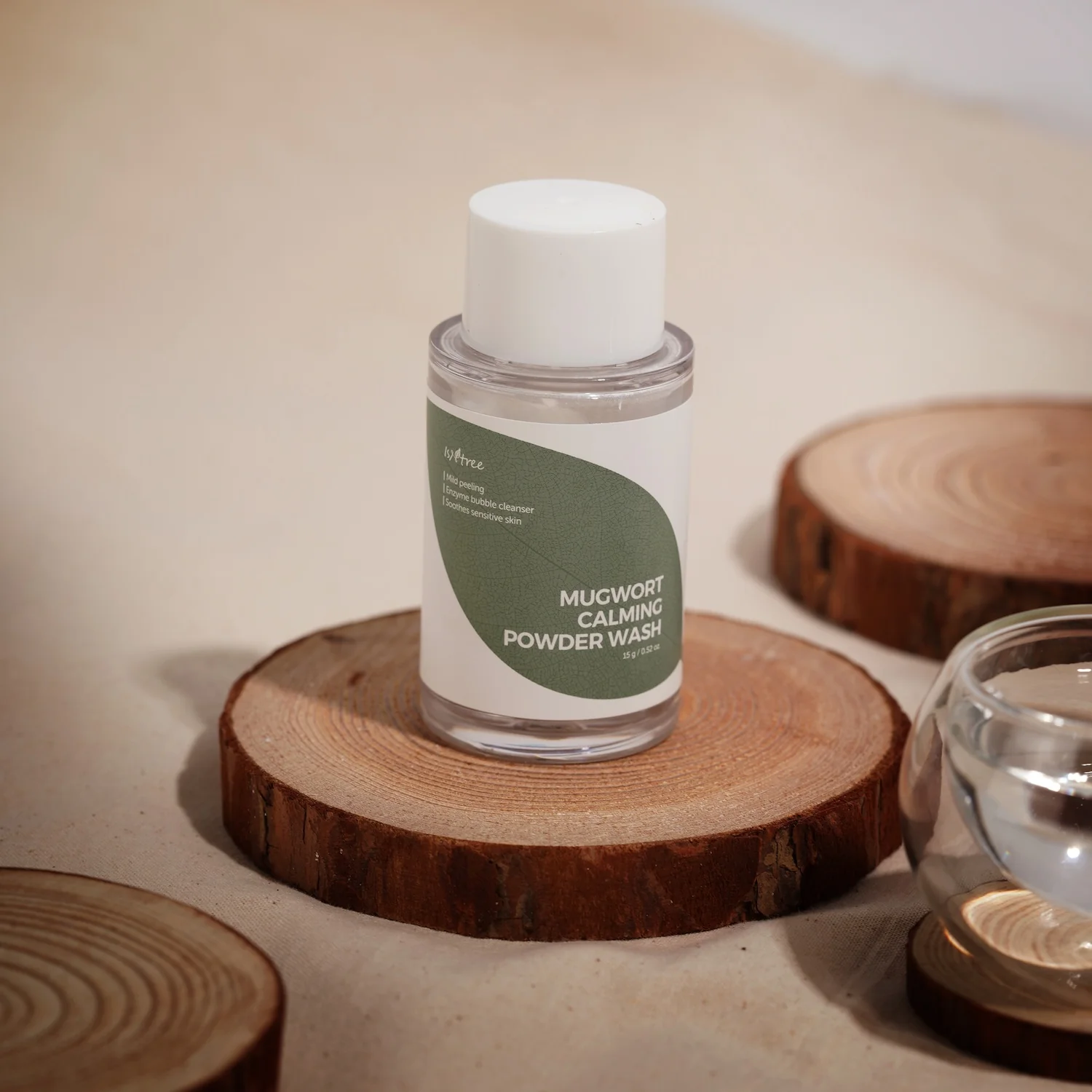 [Isntree] Jabón en polvo calmante de artemisa 15 g - Image 2