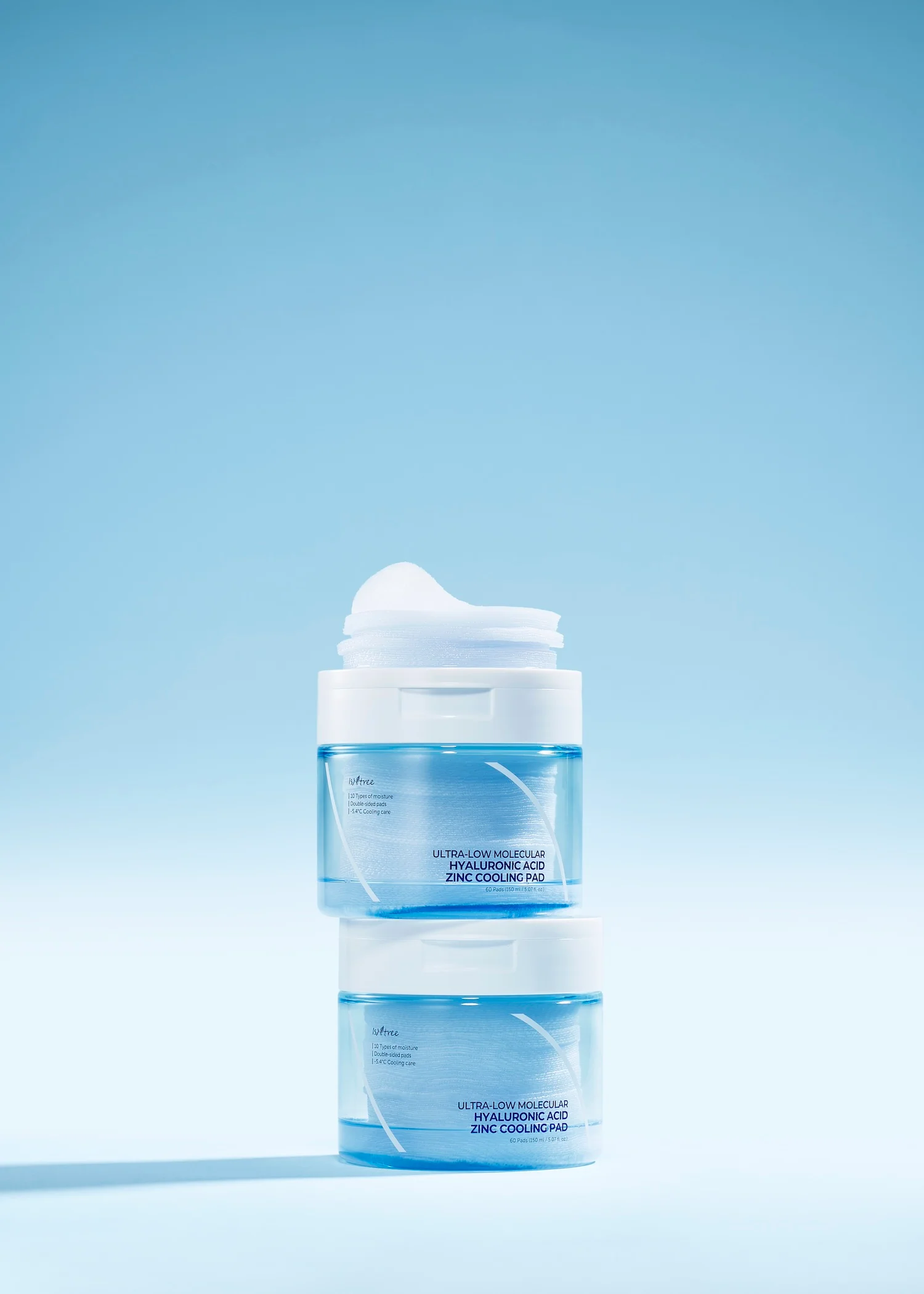 [Isntree] Almohadilla refrescante de zinc con ácido hialurónico de peso molecular ultrabajo, 150 ml, 60 unidades - Image 3