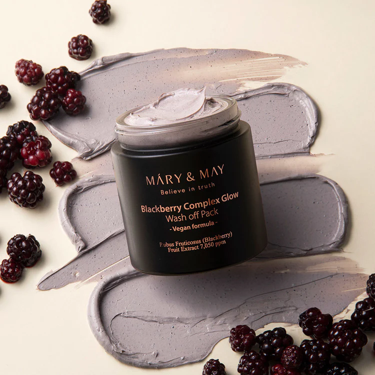 [Mary&May] Blackberry Complex Glow Wash off Pack 125g - Image 3