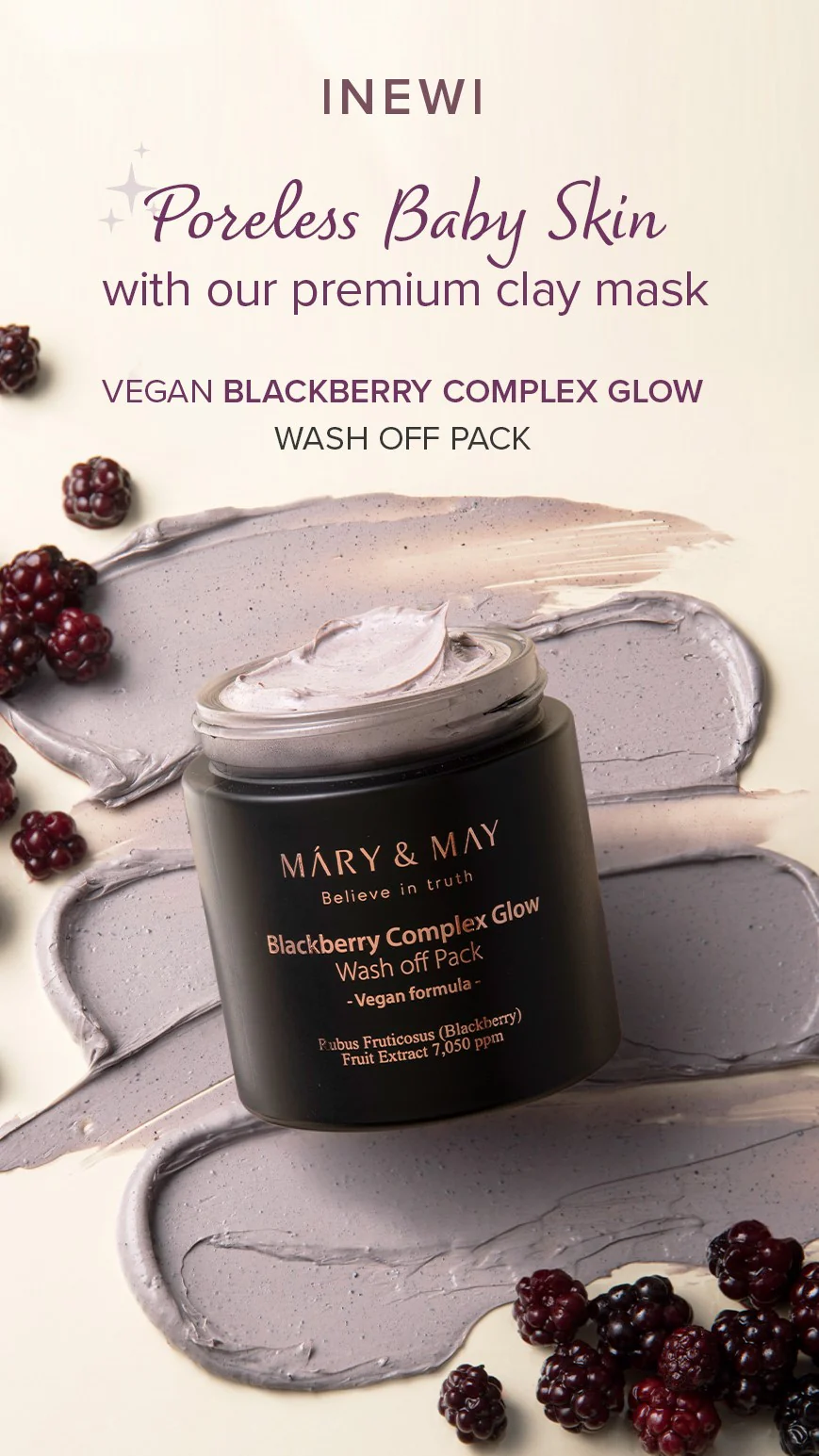 [Mary&May] Blackberry Complex Glow Wash off Pack 125g - Image 7