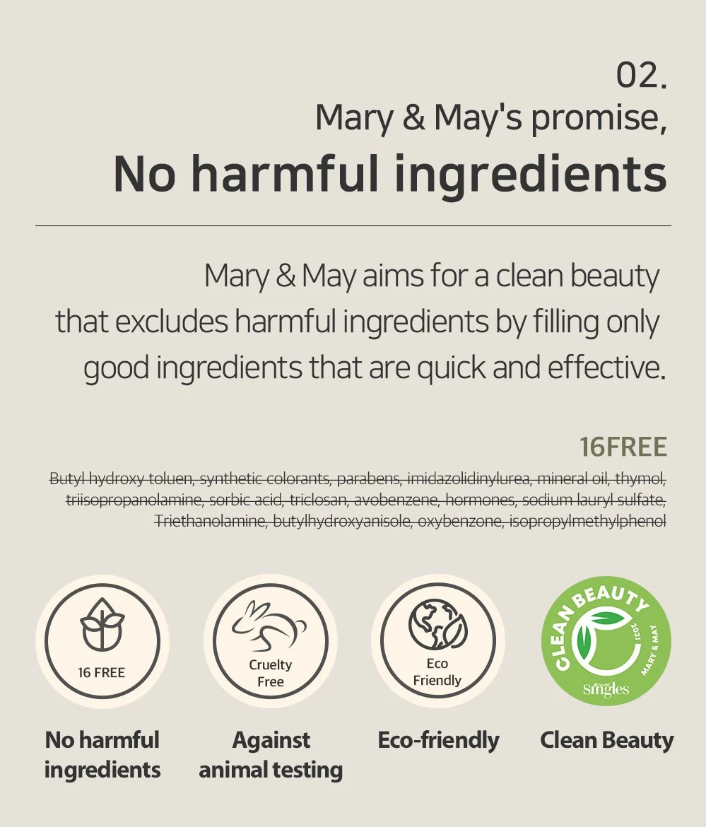 [Mary&May] Cica Houttuynia cordata Tea Tree Calming Mask Pack - 30 sheets - Image 16