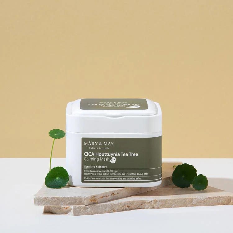 [Mary&May] Cica Houttuynia cordata Tea Tree Calming Mask Pack - 30 sheets - Image 3