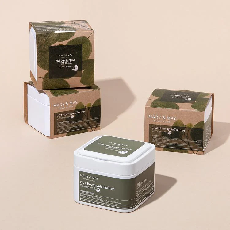 [Mary&May] Cica Houttuynia cordata Tea Tree Calming Mask Pack - 30 sheets - Image 4