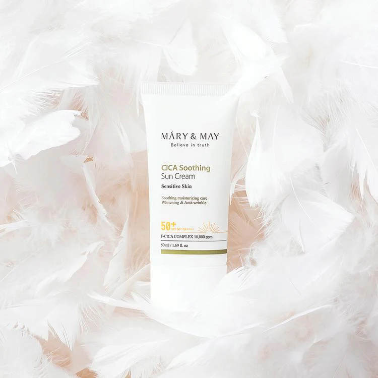 [Mary&May] CICA Soothing Sun Cream SPF50+ PA++++ - 50ml - Image 3