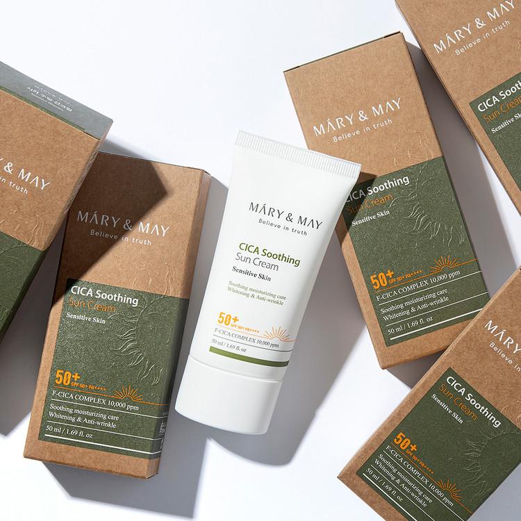 [Mary&May] CICA Soothing Sun Cream SPF50+ PA++++ - 50ml - Image 7