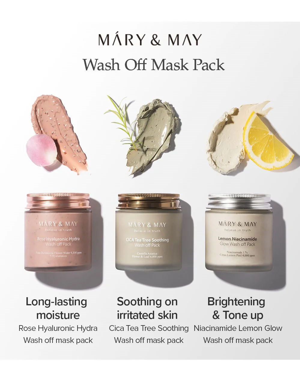 [Mary&May] CICA TeaTree Soothing Wash off Pack 125g - Image 10