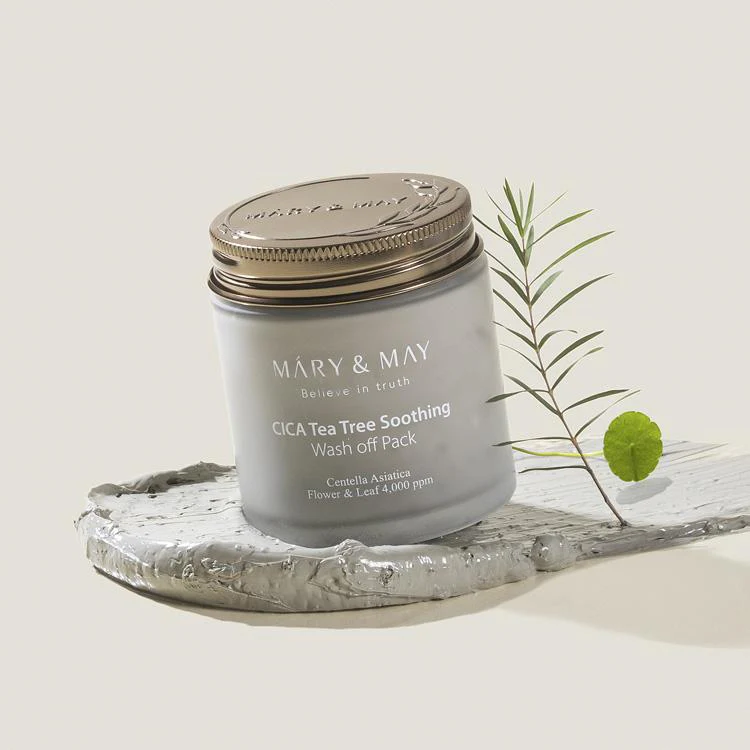 [Mary&May] CICA TeaTree Soothing Wash off Pack 125g - Image 4