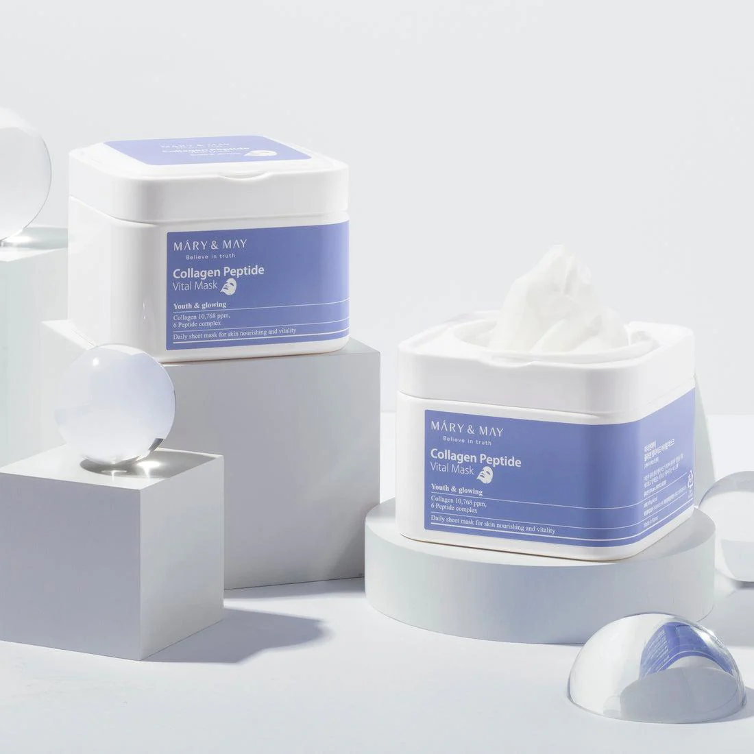 [Mary&May] Collagen Peptide Vital Mask 30EA/400g - Image 3