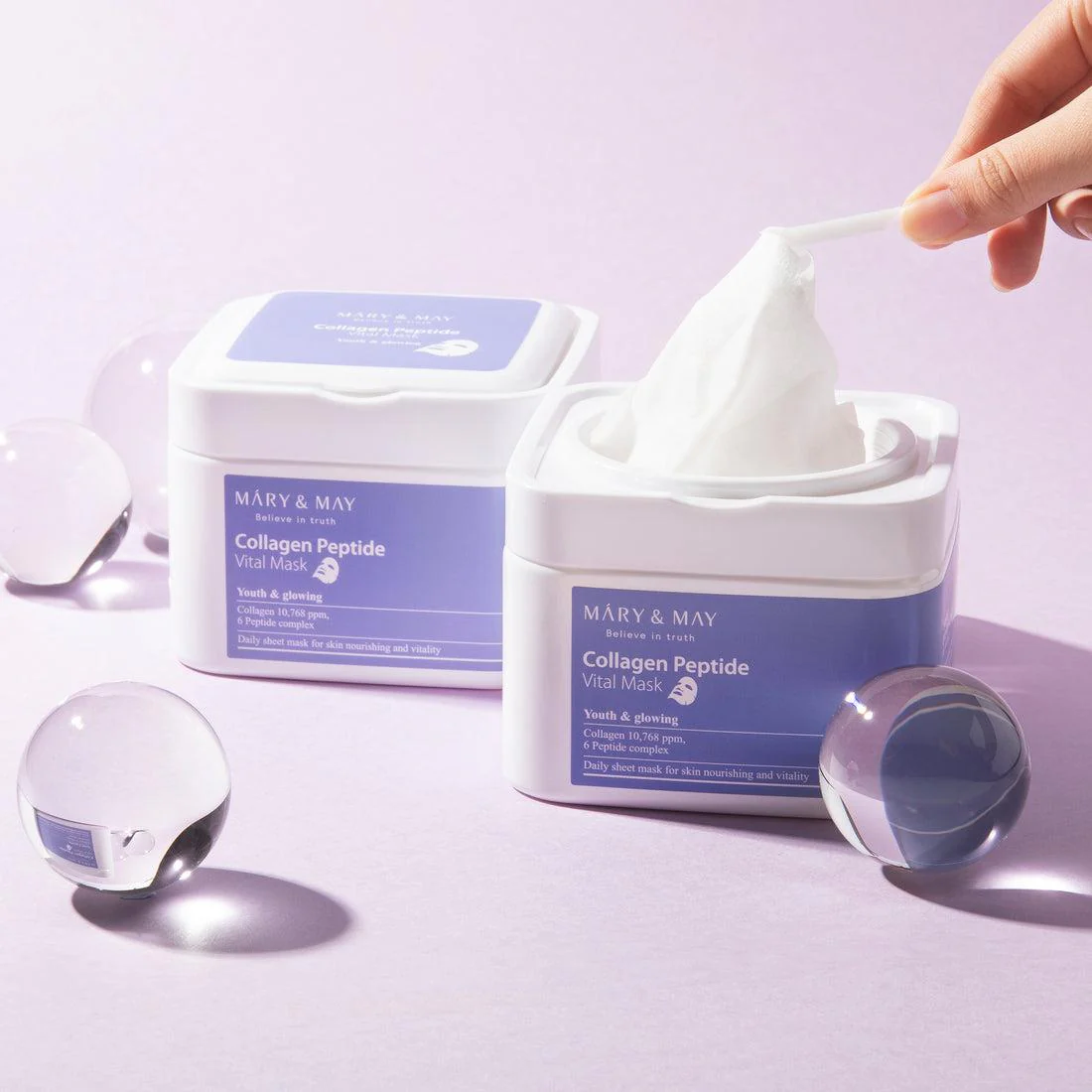 [Mary&May] Collagen Peptide Vital Mask 30EA/400g - Image 4