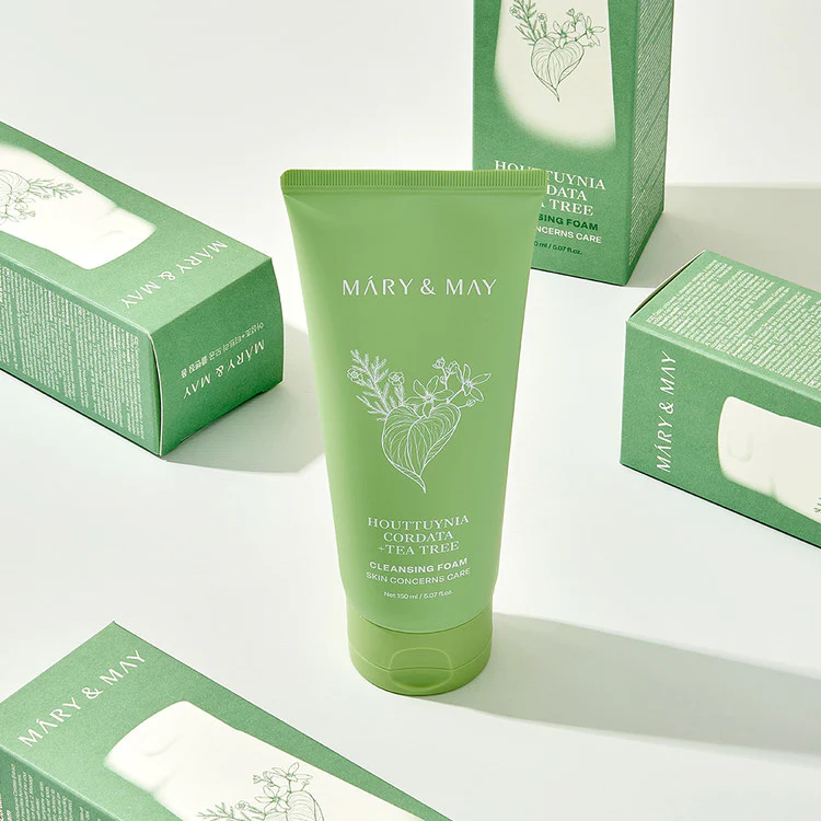 [Mary&May] Houttuynia Cordata + Tea Tree Cleansing Foam - 150ml - Image 6