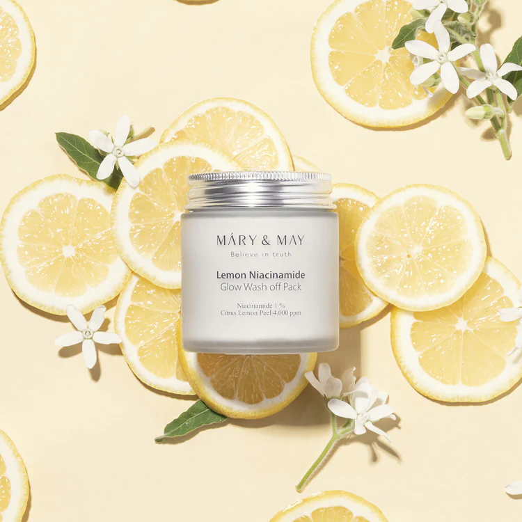 [Mary&May] Lemon Niacinamide Glow Wash Off Pack 125g - Image 3