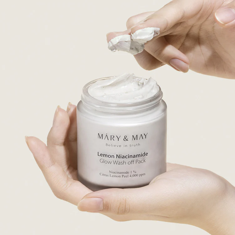 [Mary&May] Lemon Niacinamide Glow Wash Off Pack 125g - Image 4