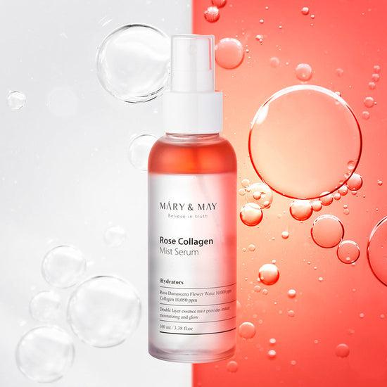 [Mary&May] Rose Collagen Mist Serum 100ml - Image 5