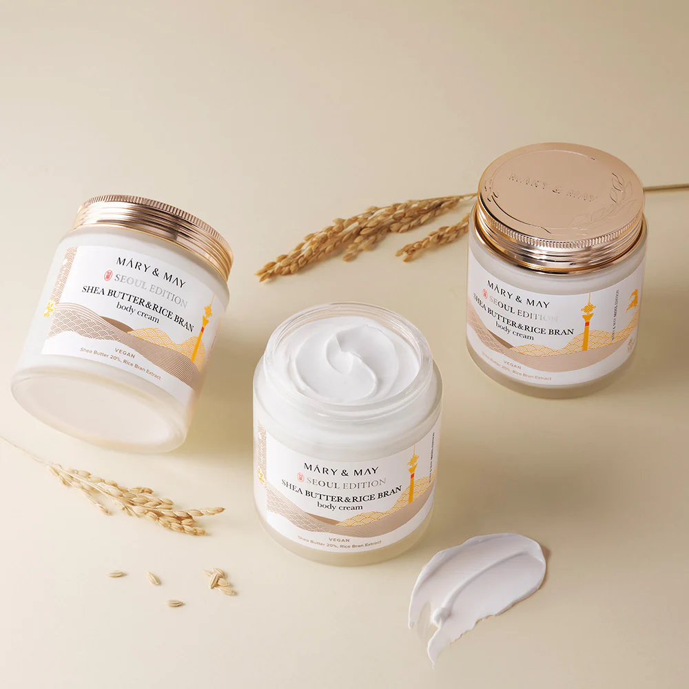 [Mary&May] Shea Butter & Rice Bran Body Cream 250ml - Image 4