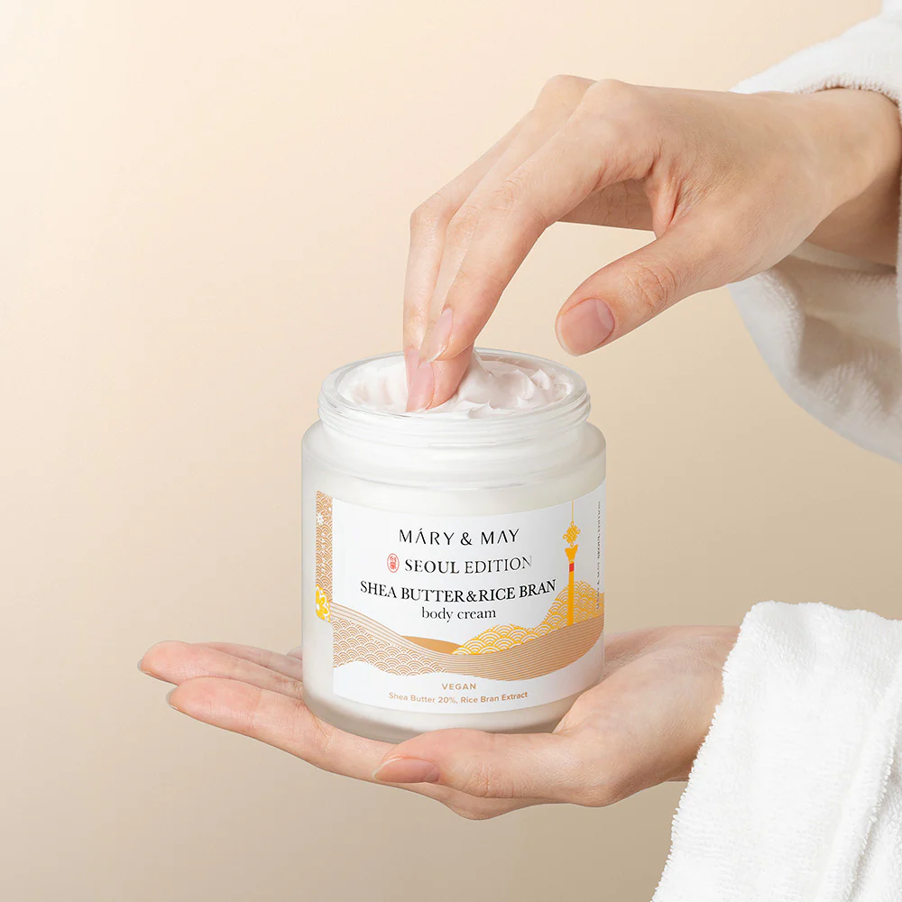 [Mary&May] Shea Butter & Rice Bran Body Cream 250ml - Image 5