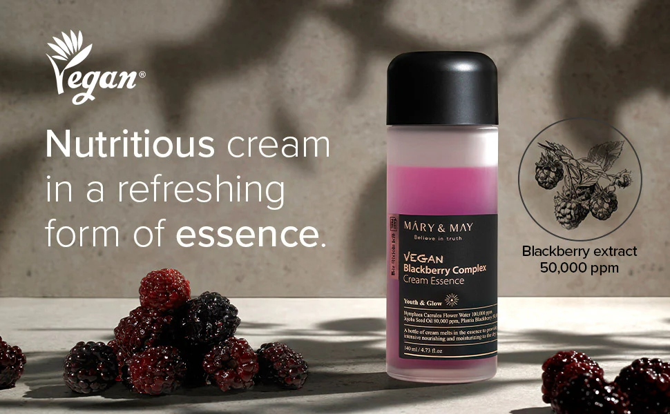 [Mary&May] Vegan Blackberry Complex Cream Essence 30ml [Miniature] - Image 6
