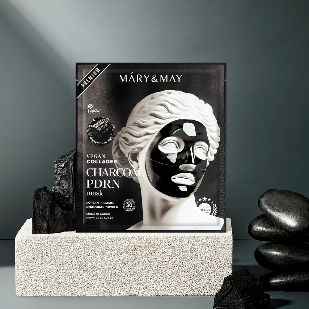 [Mary&amp;May] Mascarilla vegana de colágeno y carbón PDRN (30 g x4) - Image 5