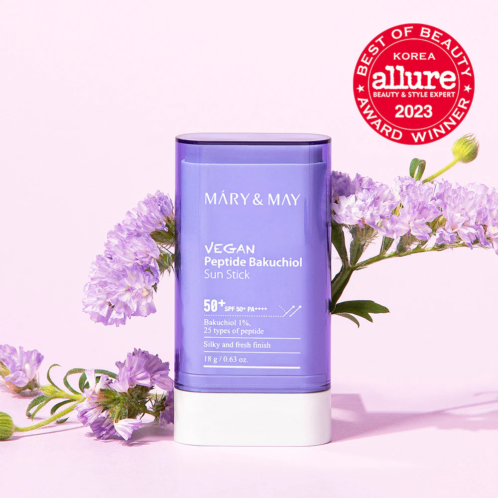 [Mary&May] Vegan Peptide Bakuchiol Sun Stick SPF50+ PA++++ 18g - Image 12
