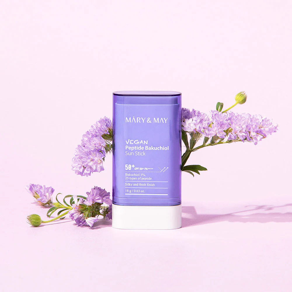 [Mary&May] Vegan Peptide Bakuchiol Sun Stick SPF50+ PA++++ 18g - Image 2