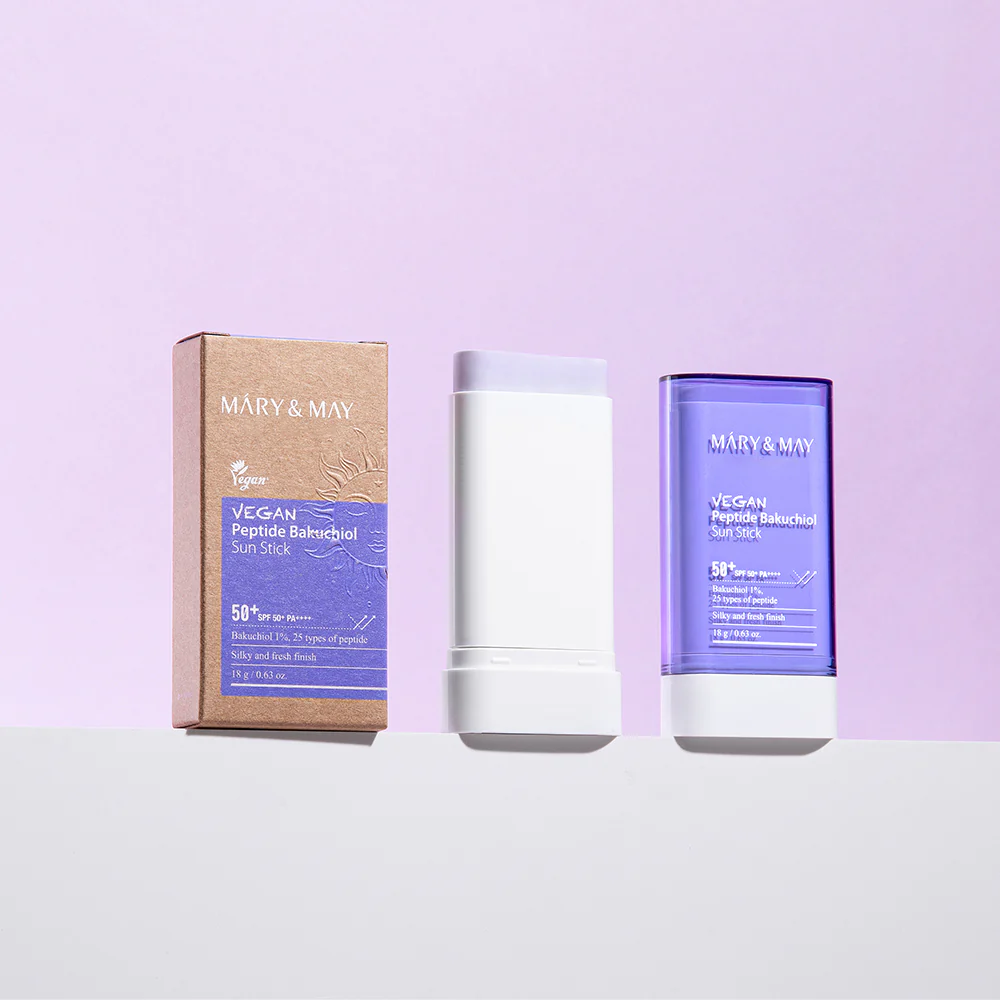 [Mary&May] Vegan Peptide Bakuchiol Sun Stick SPF50+ PA++++ 18g - Image 5