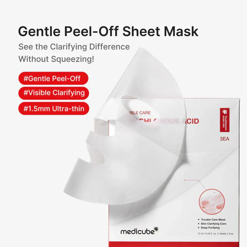 [Medicube] Hypochlorous Acid Peel Mask 3ea - Image 6