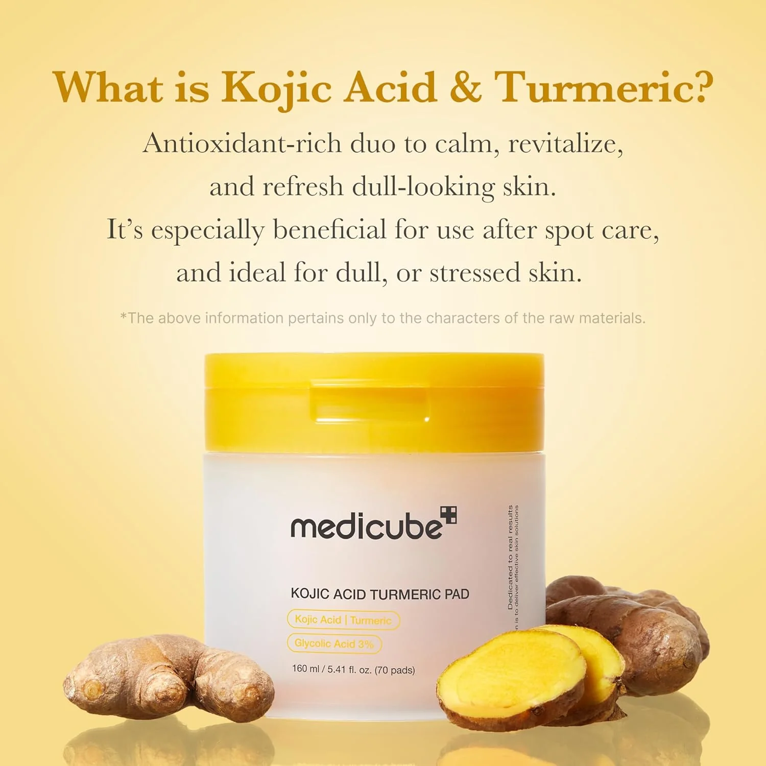 [Medicube] Discos Tonificadores de Cúrcuma con Ácido Kójico 70 unidades - Image 4