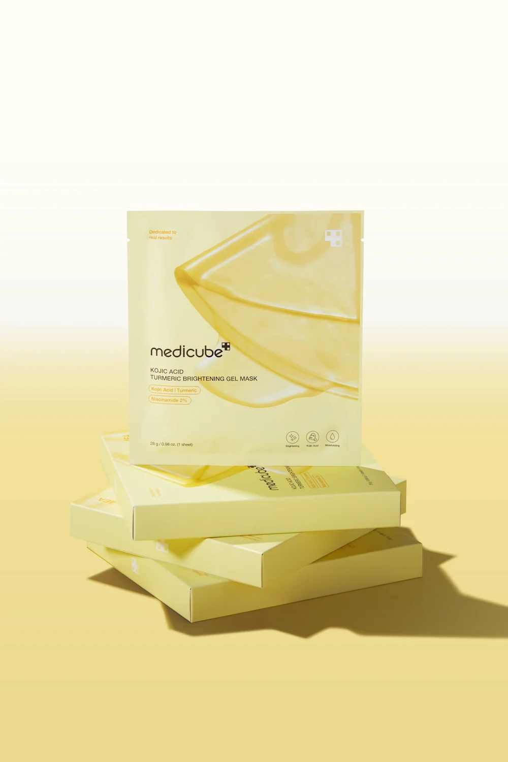 [Medicube] Mascarilla de gel iluminadora con ácido kójico y cúrcuma (4 unidades) - Image 6