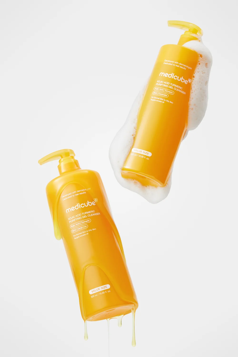 [Medicube] Kojic Acid Turmeric Gel to Foam Cleanser 500ml - Image 6