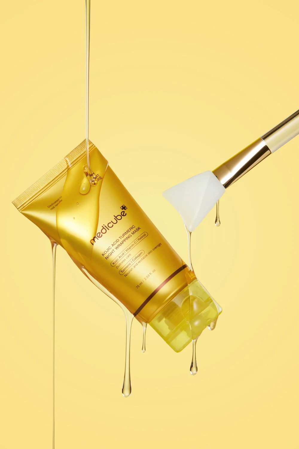 [Medicube] Mascarilla envolvente nocturna de cúrcuma y ácido kójico (75 ml) - Image 4