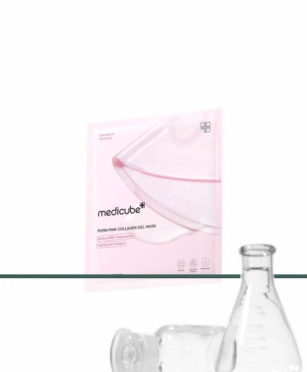 [Medicube] PDRN Mascarilla de gel de colágeno rosa 4EA - Image 3
