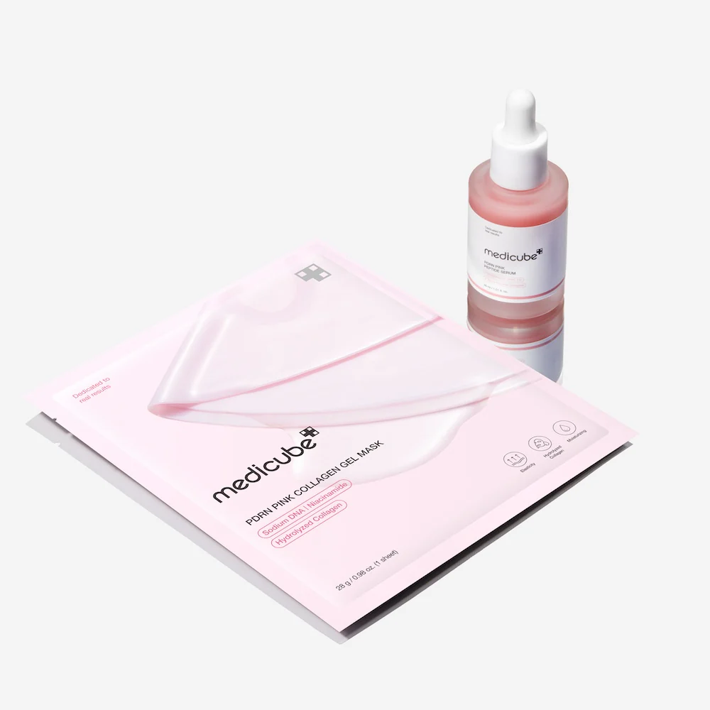 [Medicube] PDRN Mascarilla de gel de colágeno rosa 4EA - Image 4