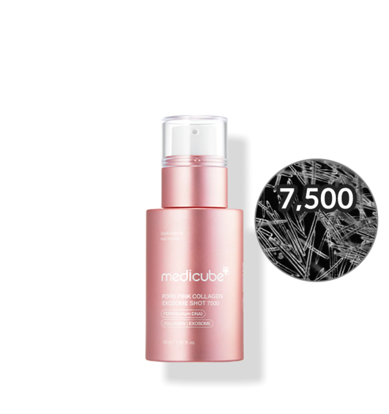 [Medicube] Ampolla de inyección de exosomas de colágeno rosa PDRN 7500 (30 ml)