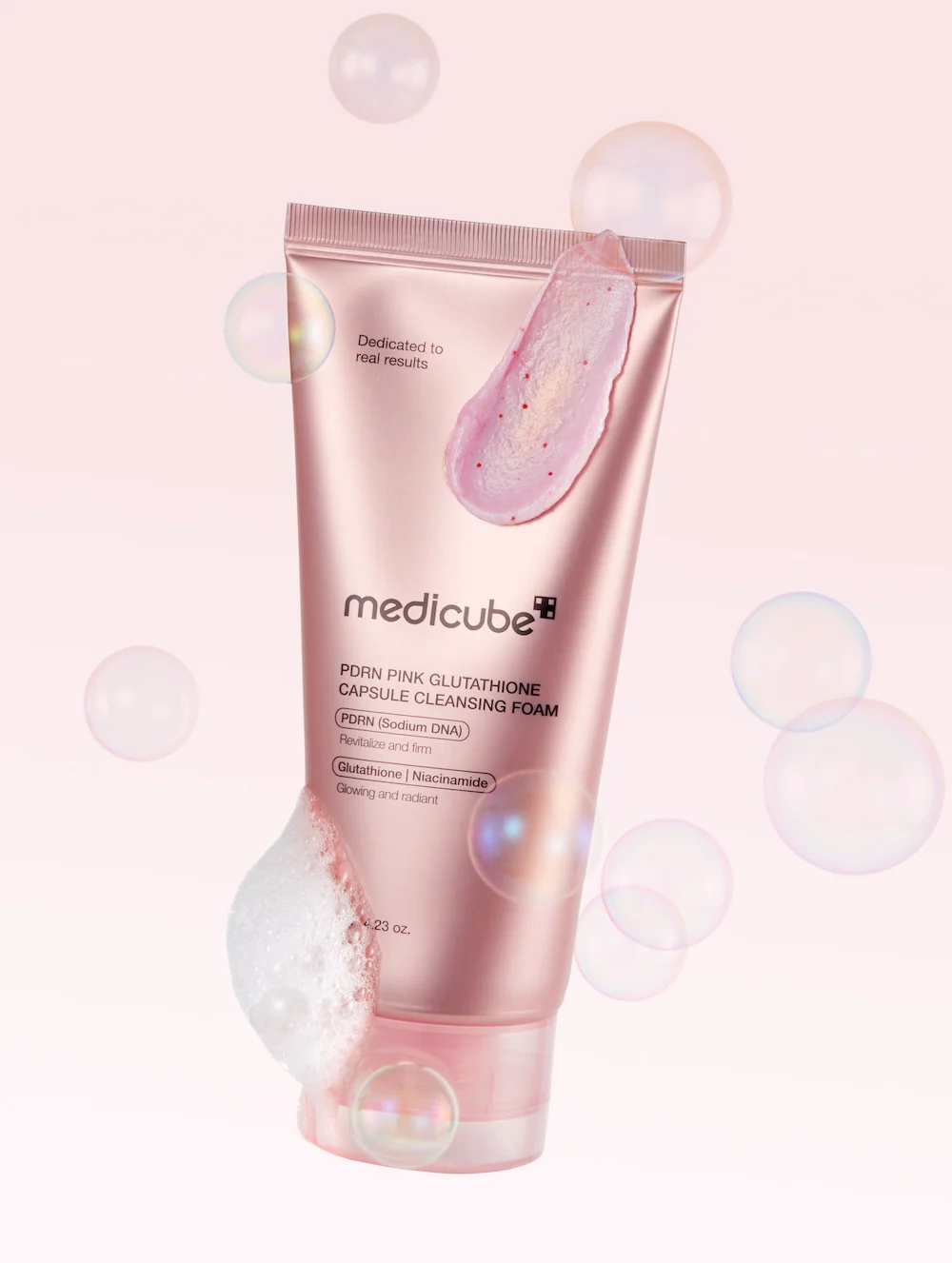 [Medicube] PDRN Pink Glutathione Capsule Cleansing Foam 120g