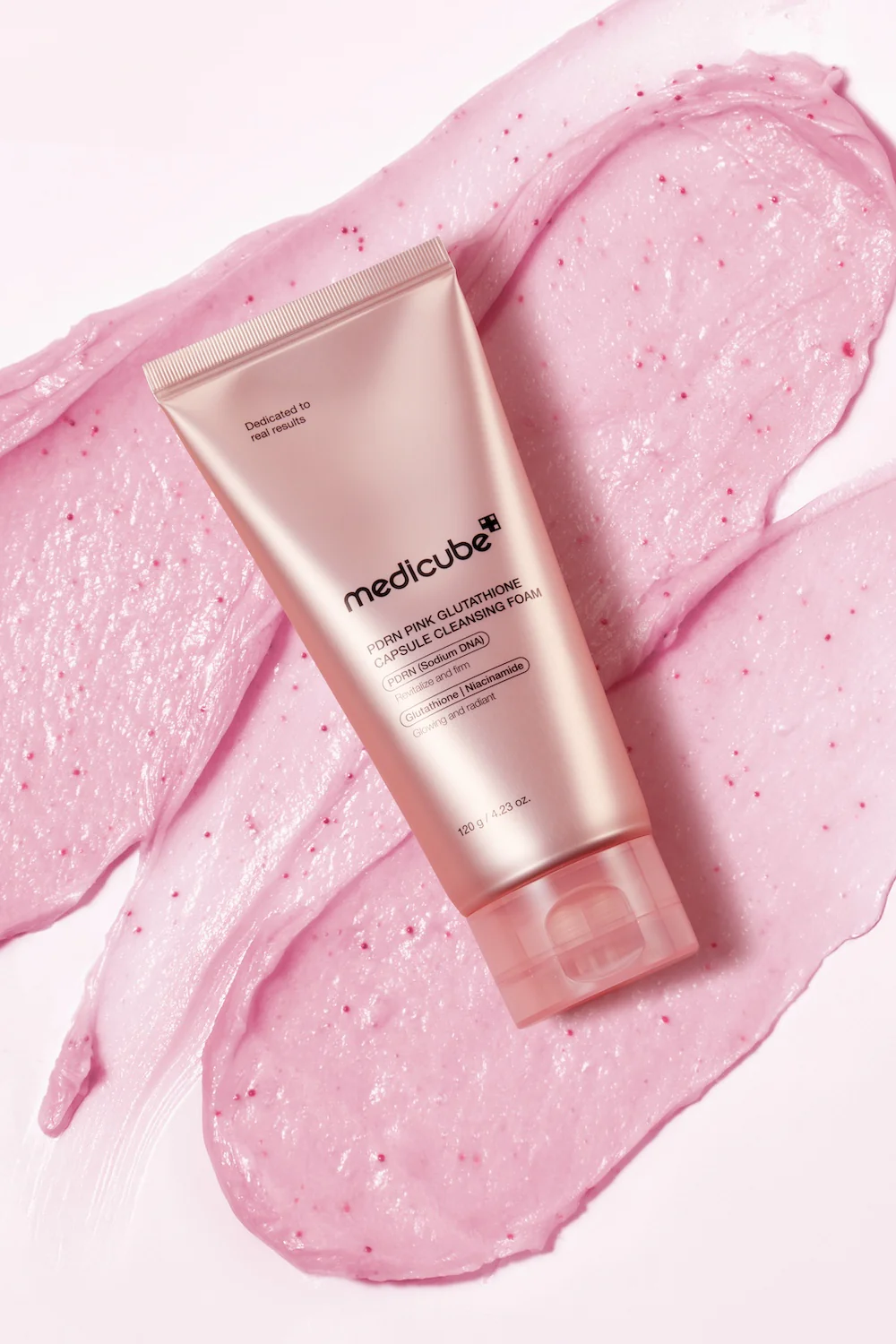 [Medicube] PDRN Pink Glutathione Capsule Cleansing Foam 120g - Image 5